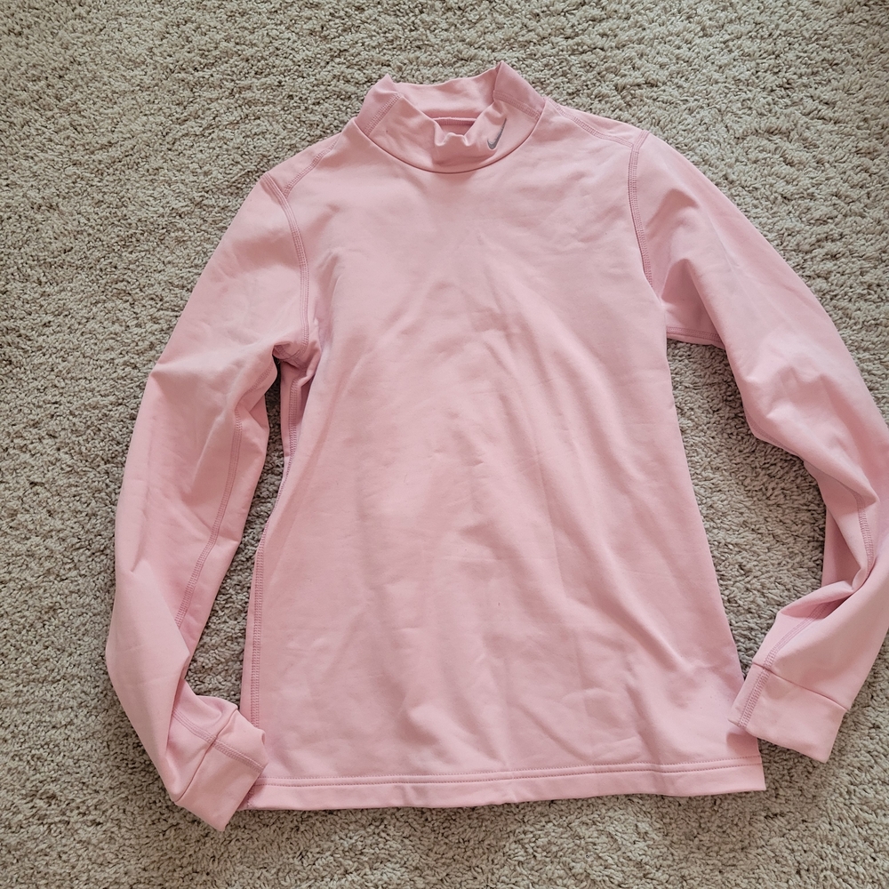Nike Pink Dri-FIT Turtleneck Top